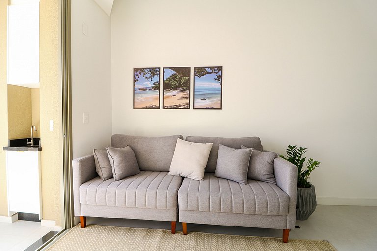 Lindo duplex, 2 suítes no melhor de Jurerê Int.408